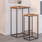 vidaXL Beistelltisch 40x40x2,5 cm Massivholz Akazie Naturkante vidaXL Beistelltisch 40x40x2,5 cm Massivholz Akazie Naturkante