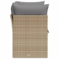 vidaXL Gartensofa mit Kissen 2-Sitzer Beige Poly Rattan vidaXL Gartensofa mit Kissen 2-Sitzer Beige Poly Rattan