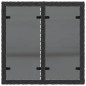 vidaXL Gartentisch mit Glasplatte Schwarz 55x55x37 cm Poly Rattan vidaXL Gartentisch mit Glasplatte Schwarz 55x55x37 cm Poly Rattan