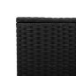 vidaXL Gartentisch mit Glasplatte Schwarz 55x55x37 cm Poly Rattan vidaXL Gartentisch mit Glasplatte Schwarz 55x55x37 cm Poly Rattan