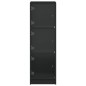 vidaXL Highboard mit Glastüren Schwarz 35x37x109 cm vidaXL Highboard mit Glastüren Schwarz 35x37x109 cm