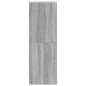 vidaXL Highboard mit Glastüren Grau Sonoma 35x37x109 cm vidaXL Highboard mit Glastüren Grau Sonoma 35x37x109 cm