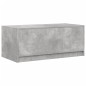 vidaXL Couchtisch mit Glastüren Betongrau 102x50x42 cm vidaXL Couchtisch mit Glastüren Betongrau 102x50x42 cm