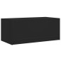 vidaXL Couchtisch mit Glastüren Schwarz 102x50x42 cm vidaXL Couchtisch mit Glastüren Schwarz 102x50x42 cm