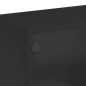vidaXL Couchtisch mit Glastüren Schwarz 102x50x42 cm vidaXL Couchtisch mit Glastüren Schwarz 102x50x42 cm