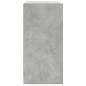 vidaXL Beistellschrank mit Glastüren Betongrau 68x37x75,5 cm vidaXL Beistellschrank mit Glastüren Betongrau 68x37x75,5 cm