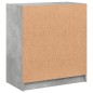 vidaXL Beistellschrank mit Glastüren Betongrau 68x37x75,5 cm vidaXL Beistellschrank mit Glastüren Betongrau 68x37x75,5 cm