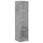 vidaXL Highboard mit Glastüren Betongrau 35x37x142 cm vidaXL Highboard mit Glastüren Betongrau 35x37x142 cm