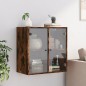 vidaXL Wandschrank mit Glastüren Räuchereiche 68x37x68,5 cm vidaXL Wandschrank mit Glastüren Räuchereiche 68x37x68,5 cm