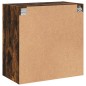 vidaXL Wandschrank mit Glastüren Räuchereiche 68x37x68,5 cm vidaXL Wandschrank mit Glastüren Räuchereiche 68x37x68,5 cm