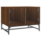 vidaXL Couchtisch mit Glastüren Braun Eichen-Optik 68,5x50x50 cm vidaXL Couchtisch mit Glastüren Braun Eichen-Optik 68,5x50x50 cm