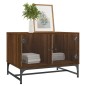 vidaXL Couchtisch mit Glastüren Braun Eichen-Optik 68,5x50x50 cm vidaXL Couchtisch mit Glastüren Braun Eichen-Optik 68,5x50x50 cm
