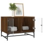 vidaXL Couchtisch mit Glastüren Braun Eichen-Optik 68,5x50x50 cm vidaXL Couchtisch mit Glastüren Braun Eichen-Optik 68,5x50x50 cm