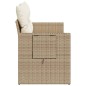 vidaXL Gartensofa mit Kissen 2-Sitzer Beige Poly Rattan vidaXL Gartensofa mit Kissen 2-Sitzer Beige Poly Rattan