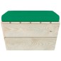 Garten-Paletten-Hocker mit Kissen Imprägniertes Fichtenholz Garten-Paletten-Hocker mit Kissen Imprägniertes Fichtenholz