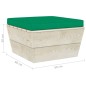 Garten-Paletten-Hocker mit Kissen Imprägniertes Fichtenholz Garten-Paletten-Hocker mit Kissen Imprägniertes Fichtenholz