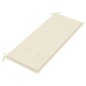 Stapelbare Gartenbank mit Auflage 128,5 cm Massivholz Teak Stapelbare Gartenbank mit Auflage 128,5 cm Massivholz Teak