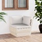 Garten-Paletten-Ecksofa mit Kissen Imprägniertes Fichtenholz Garten-Paletten-Ecksofa mit Kissen Imprägniertes Fichtenholz