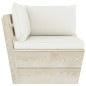 Garten-Paletten-Ecksofa mit Kissen Imprägniertes Fichtenholz Garten-Paletten-Ecksofa mit Kissen Imprägniertes Fichtenholz