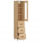 vidaXL Highboard Sonoma-Eiche 34,5x34x180 cm Holzwerkstoff vidaXL Highboard Sonoma-Eiche 34,5x34x180 cm Holzwerkstoff