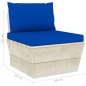 Garten-Palettensofa 4-Sitzer mit Kissen Fichtenholz Garten-Palettensofa 4-Sitzer mit Kissen Fichtenholz