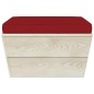 vidaXL Garten-Paletten-Hocker mit Kissen Imprägniertes Fichtenholz vidaXL Garten-Paletten-Hocker mit Kissen Imprägniertes Fichtenholz