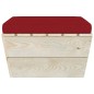 vidaXL Garten-Paletten-Hocker mit Kissen Imprägniertes Fichtenholz vidaXL Garten-Paletten-Hocker mit Kissen Imprägniertes Fichtenholz