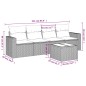 vidaXL 5-tlg. Garten-Sofagarnitur mit Kissen Beige Poly Rattan vidaXL 5-tlg. Garten-Sofagarnitur mit Kissen Beige Poly Rattan
