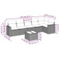 vidaXL 7-tlg. Garten-Sofagarnitur mit Kissen Beige Poly Rattan vidaXL 7-tlg. Garten-Sofagarnitur mit Kissen Beige Poly Rattan