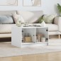 vidaXL Couchtisch mit Glastüren Weiß 68x50x42 cm vidaXL Couchtisch mit Glastüren Weiß 68x50x42 cm