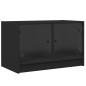 vidaXL TV-Schrank mit Glastüren Schwarz 68x37x42 cm vidaXL TV-Schrank mit Glastüren Schwarz 68x37x42 cm