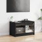 vidaXL TV-Schrank mit Glastüren Schwarz 68x37x42 cm vidaXL TV-Schrank mit Glastüren Schwarz 68x37x42 cm