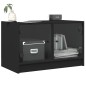 vidaXL TV-Schrank mit Glastüren Schwarz 68x37x42 cm vidaXL TV-Schrank mit Glastüren Schwarz 68x37x42 cm