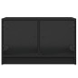 vidaXL TV-Schrank mit Glastüren Schwarz 68x37x42 cm vidaXL TV-Schrank mit Glastüren Schwarz 68x37x42 cm
