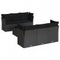vidaXL 7-tlg. Garten-Sofagarnitur mit Kissen Schwarz Poly Rattan vidaXL 7-tlg. Garten-Sofagarnitur mit Kissen Schwarz Poly Rattan