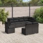 vidaXL 8-tlg. Garten-Sofagarnitur mit Kissen Schwarz Poly Rattan vidaXL 8-tlg. Garten-Sofagarnitur mit Kissen Schwarz Poly Rattan