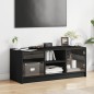 vidaXL TV-Schrank mit Glastüren Schwarz 102x37x42 cm vidaXL TV-Schrank mit Glastüren Schwarz 102x37x42 cm