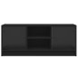 vidaXL TV-Schrank mit Glastüren Schwarz 102x37x42 cm vidaXL TV-Schrank mit Glastüren Schwarz 102x37x42 cm