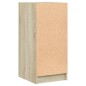 vidaXL Beistellschrank mit Glastüren Sonoma-Eiche 35x37x75,5 cm vidaXL Beistellschrank mit Glastüren Sonoma-Eiche 35x37x75,5 cm