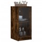 vidaXL Beistellschrank mit Glastüren Räuchereiche 35x37x75,5 cm vidaXL Beistellschrank mit Glastüren Räuchereiche 35x37x75,5 cm