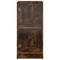 vidaXL Beistellschrank mit Glastüren Räuchereiche 35x37x75,5 cm vidaXL Beistellschrank mit Glastüren Räuchereiche 35x37x75,5 cm