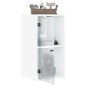 vidaXL Wandschrank mit Glastüren Weiß 35x37x68,5 cm vidaXL Wandschrank mit Glastüren Weiß 35x37x68,5 cm