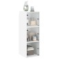 vidaXL Wandschrank mit Glastüren Weiß 35x37x100 cm vidaXL Wandschrank mit Glastüren Weiß 35x37x100 cm