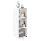 vidaXL Wandschrank mit Glastüren Weiß 35x37x100 cm vidaXL Wandschrank mit Glastüren Weiß 35x37x100 cm