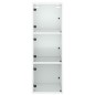 vidaXL Wandschrank mit Glastüren Weiß 35x37x100 cm vidaXL Wandschrank mit Glastüren Weiß 35x37x100 cm