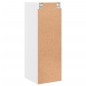 vidaXL Wandschrank mit Glastüren Weiß 35x37x100 cm vidaXL Wandschrank mit Glastüren Weiß 35x37x100 cm