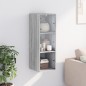 vidaXL Wandschrank mit Glastüren Grau Sonoma 35x37x100 cm vidaXL Wandschrank mit Glastüren Grau Sonoma 35x37x100 cm