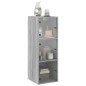 vidaXL Wandschrank mit Glastüren Grau Sonoma 35x37x100 cm vidaXL Wandschrank mit Glastüren Grau Sonoma 35x37x100 cm