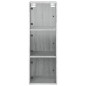 vidaXL Wandschrank mit Glastüren Grau Sonoma 35x37x100 cm vidaXL Wandschrank mit Glastüren Grau Sonoma 35x37x100 cm