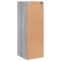 vidaXL Wandschrank mit Glastüren Grau Sonoma 35x37x100 cm vidaXL Wandschrank mit Glastüren Grau Sonoma 35x37x100 cm